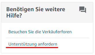 Unterstützung anfordern 