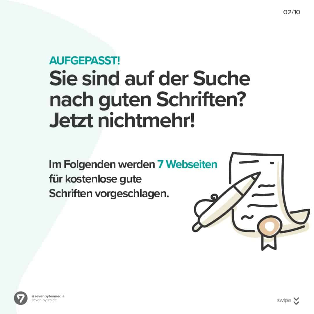 Unsere Top 7 Webseiten für kostenlose Schriftarten