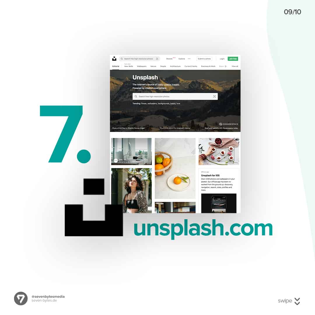 Kostenlose Stockbilder auf unsplash Auf der Webseite unsplash finden Sie ganz einfach kostenlose Stockbilder